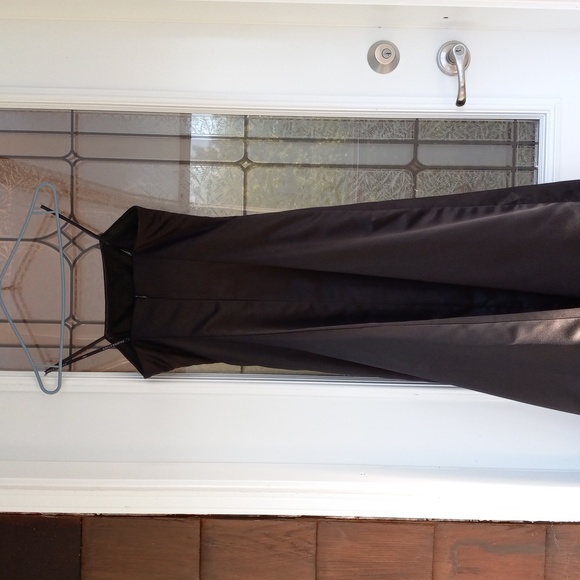 Fairweather Gorgeous Black/Powder Pink Formal Maxi Flared Gown Size 4 Excel.Cond - Picture 5 of 11